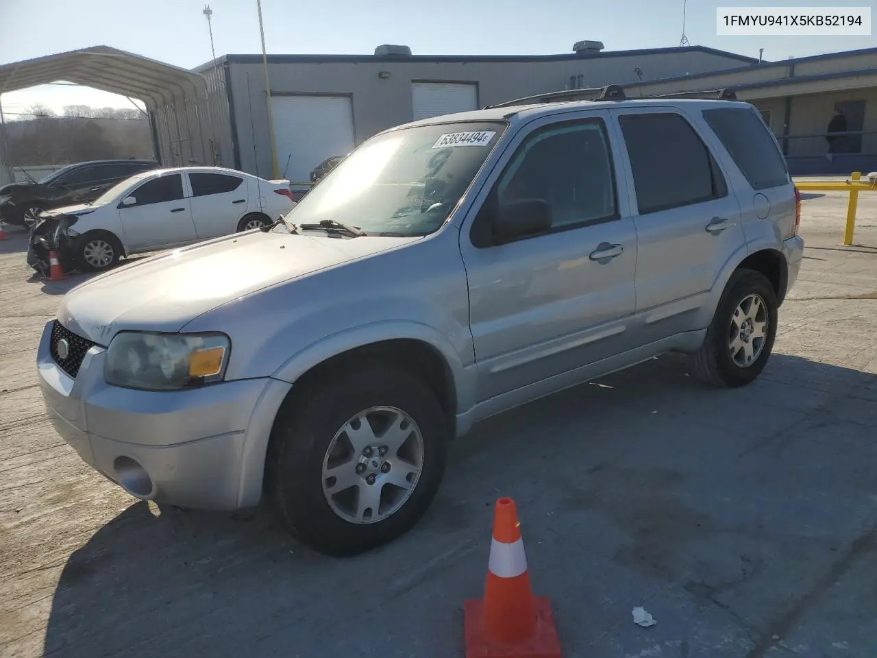 2005 Ford Escape Limited VIN: 1FMYU941X5KB52194 Lot: 48726645