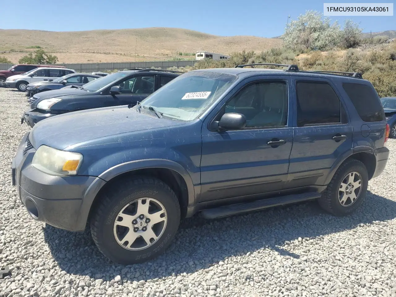 2005 Ford Escape Xlt VIN: 1FMCU93105KA43061 Lot: 62324555