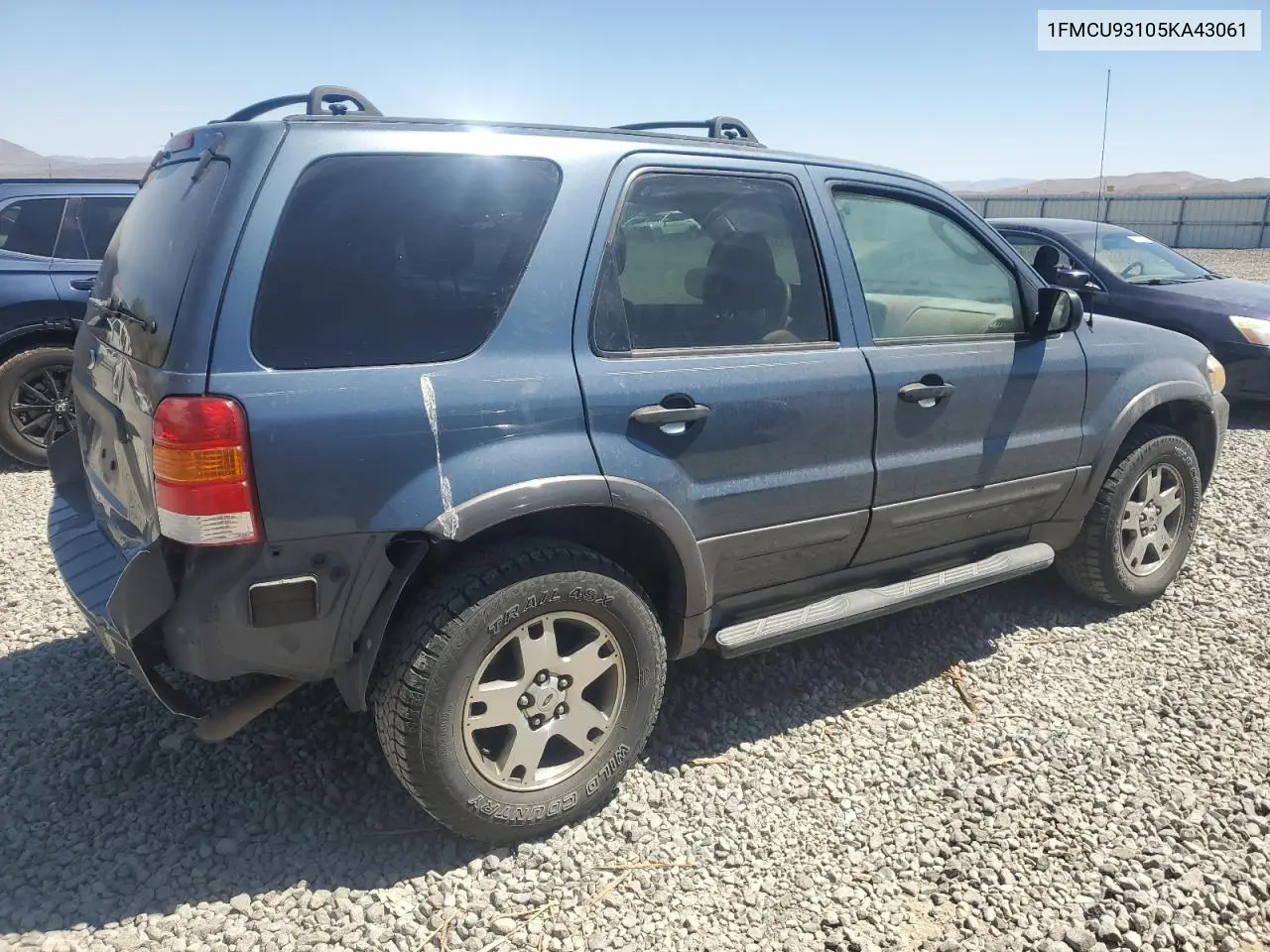 2005 Ford Escape Xlt VIN: 1FMCU93105KA43061 Lot: 62324555