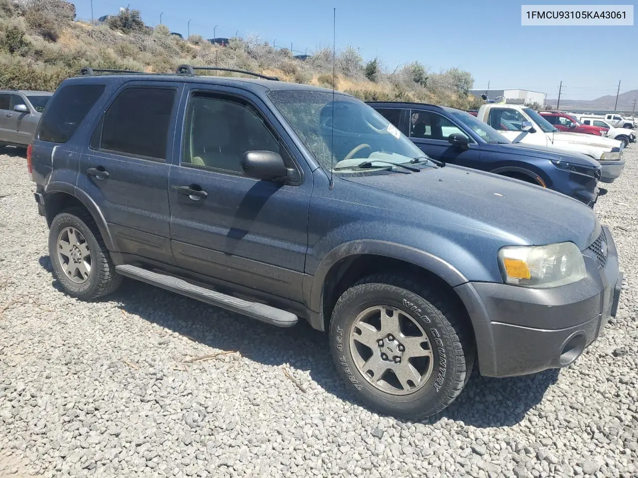 2005 Ford Escape Xlt VIN: 1FMCU93105KA43061 Lot: 62324555