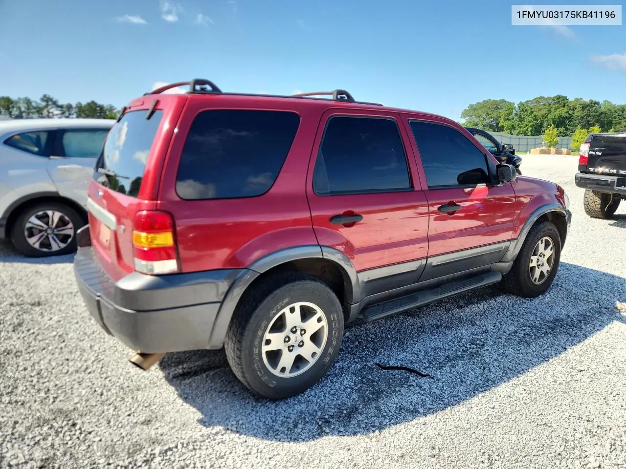 2005 Ford Escape Xlt VIN: 1FMYU03175KB41196 Lot: 62846695
