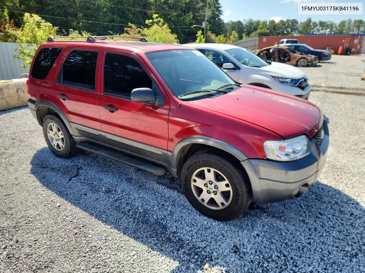 2005 Ford Escape Xlt VIN: 1FMYU03175KB41196 Lot: 62846695