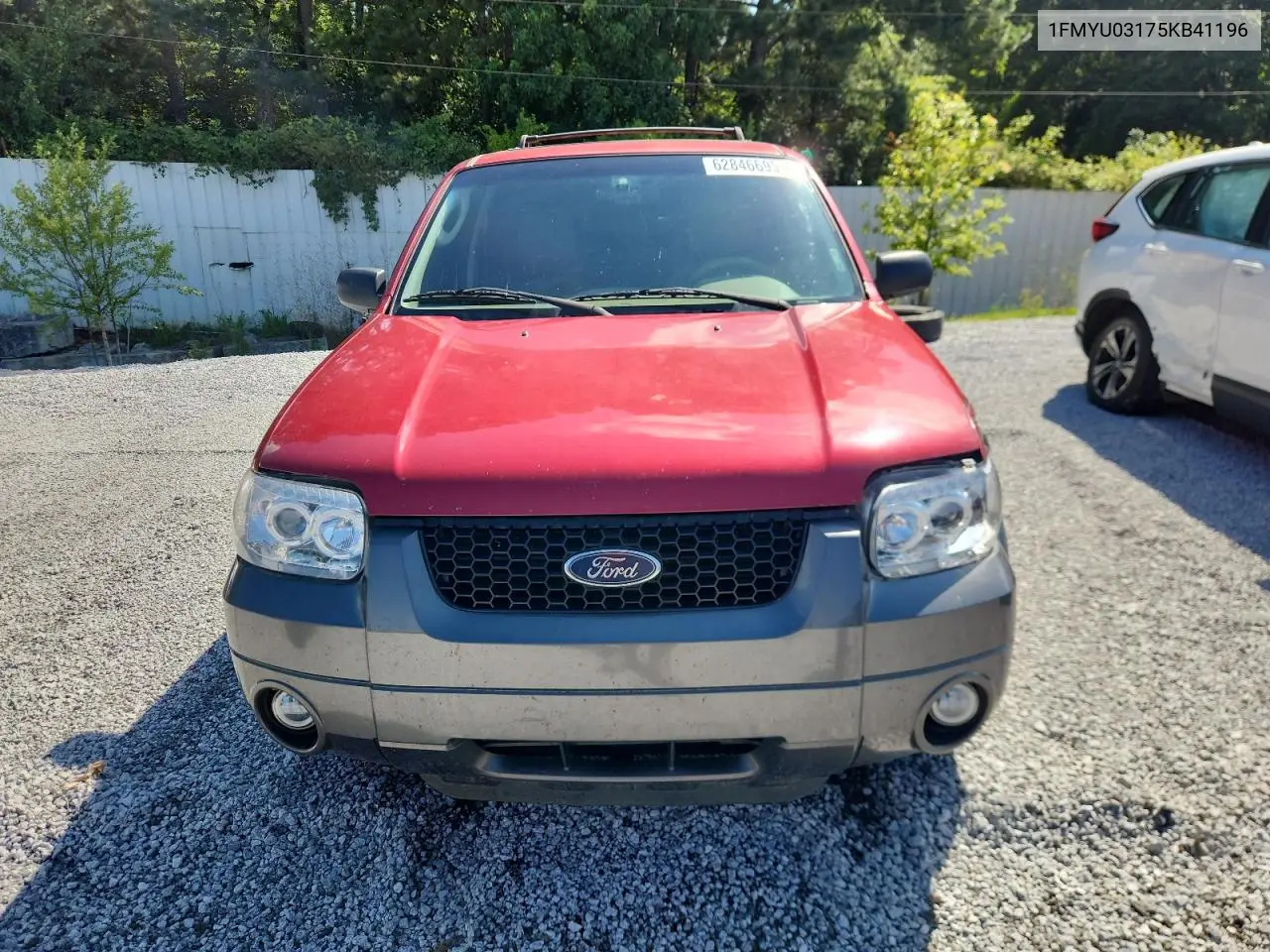 2005 Ford Escape Xlt VIN: 1FMYU03175KB41196 Lot: 62846695