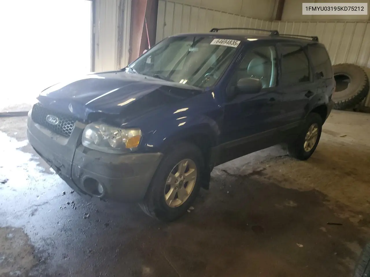 2005 Ford Escape Xlt VIN: 1FMYU03195KD75212 Lot: 64694835
