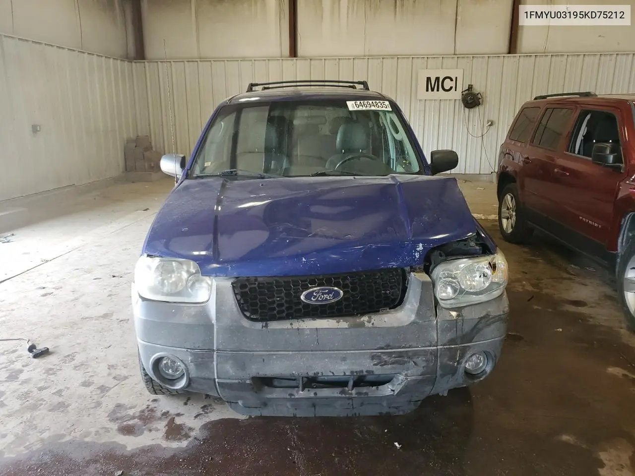 2005 Ford Escape Xlt VIN: 1FMYU03195KD75212 Lot: 64694835