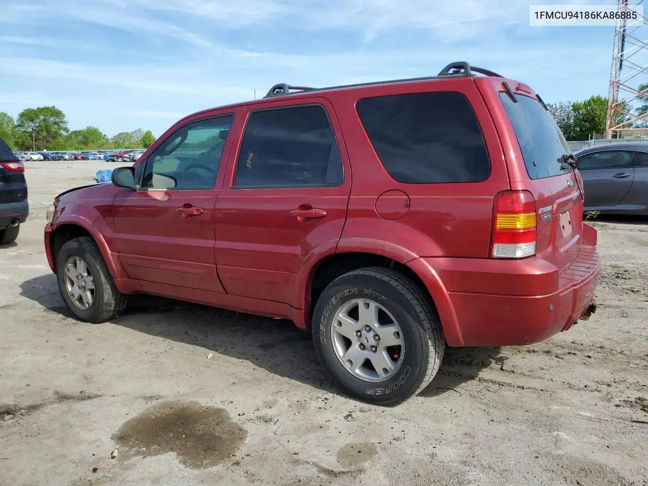 2006 Ford Escape Limited VIN: 1FMCU94186KA86885 Lot: 55566465