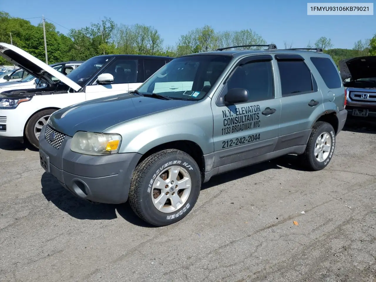 2006 Ford Escape Xlt VIN: 1FMYU93106KB79021 Lot: 56064745