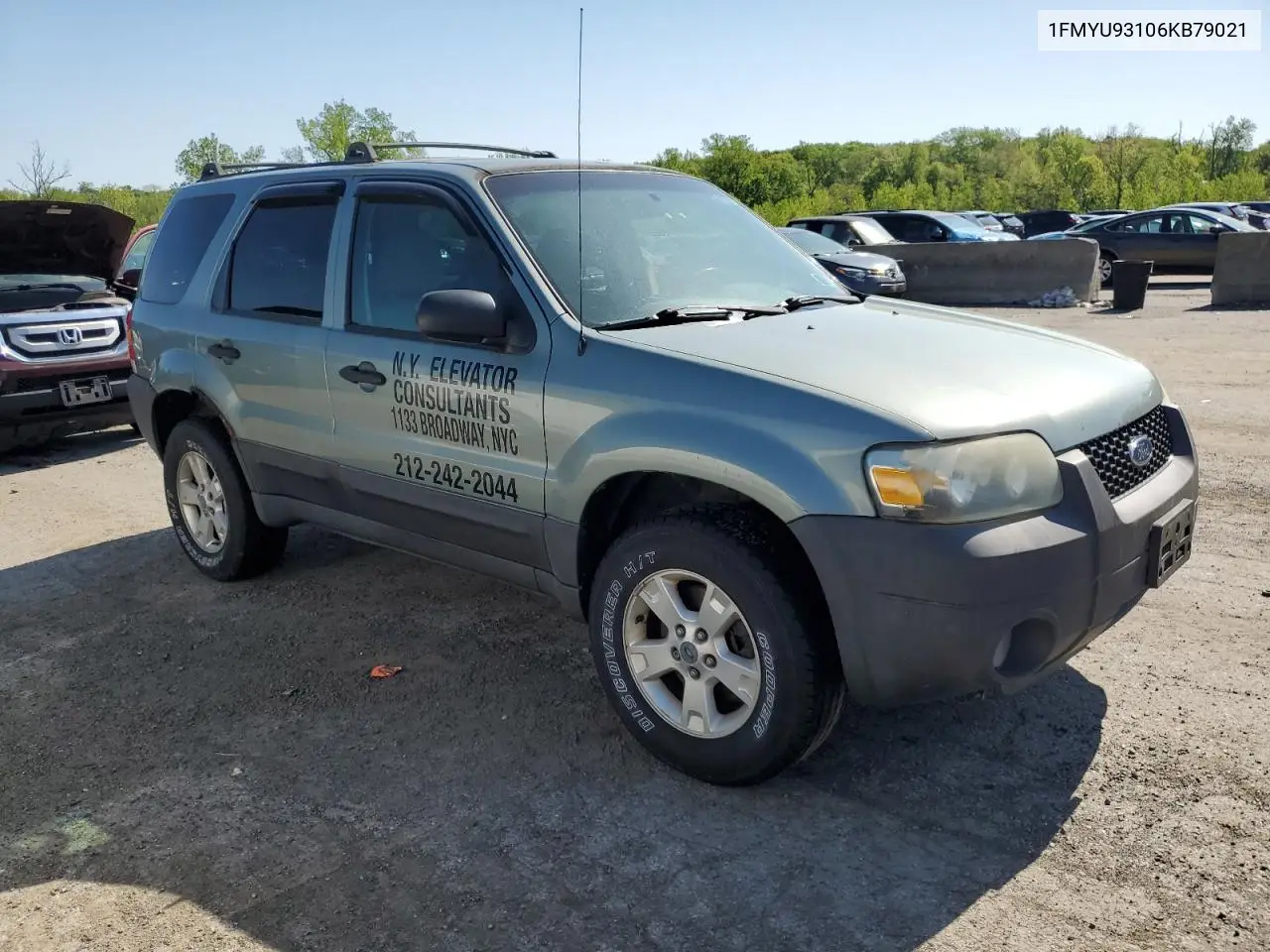 2006 Ford Escape Xlt VIN: 1FMYU93106KB79021 Lot: 56064745