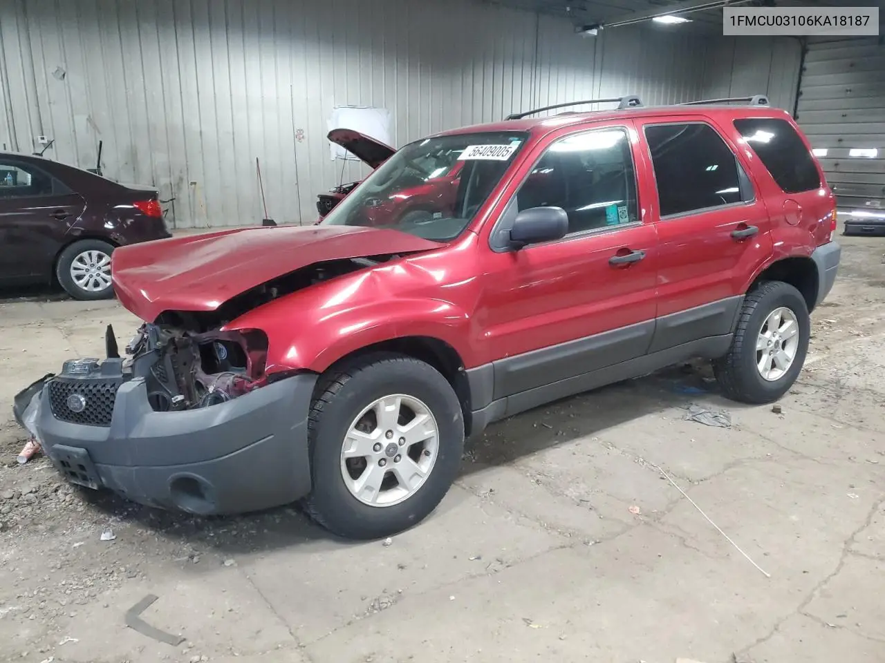 2006 Ford Escape Xlt VIN: 1FMCU03106KA18187 Lot: 56409005