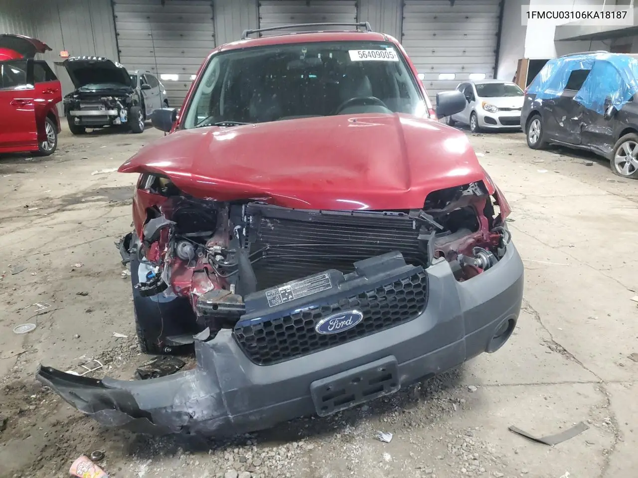 2006 Ford Escape Xlt VIN: 1FMCU03106KA18187 Lot: 56409005