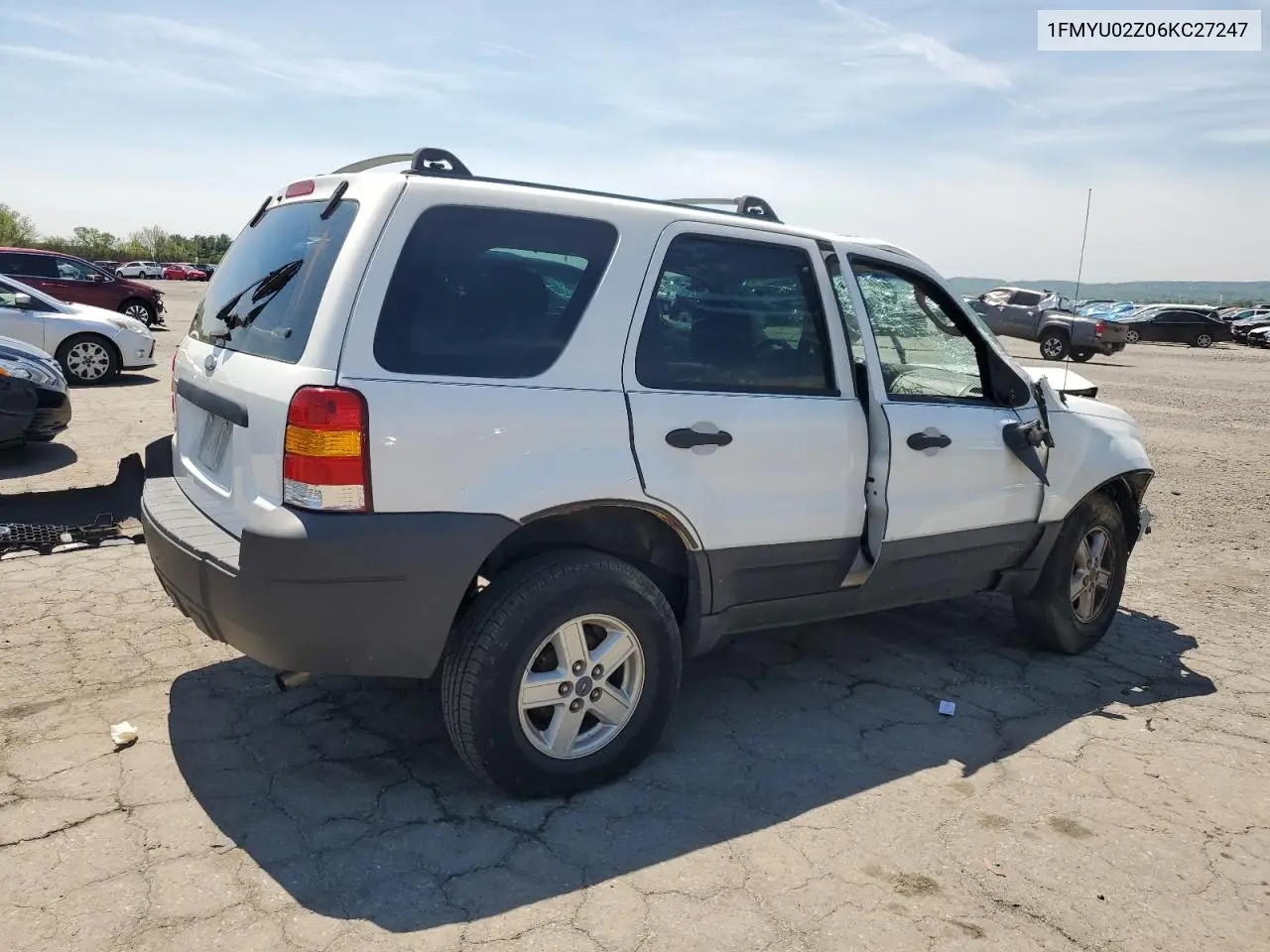 2006 Ford Escape Xls VIN: 1FMYU02Z06KC27247 Lot: 56664685