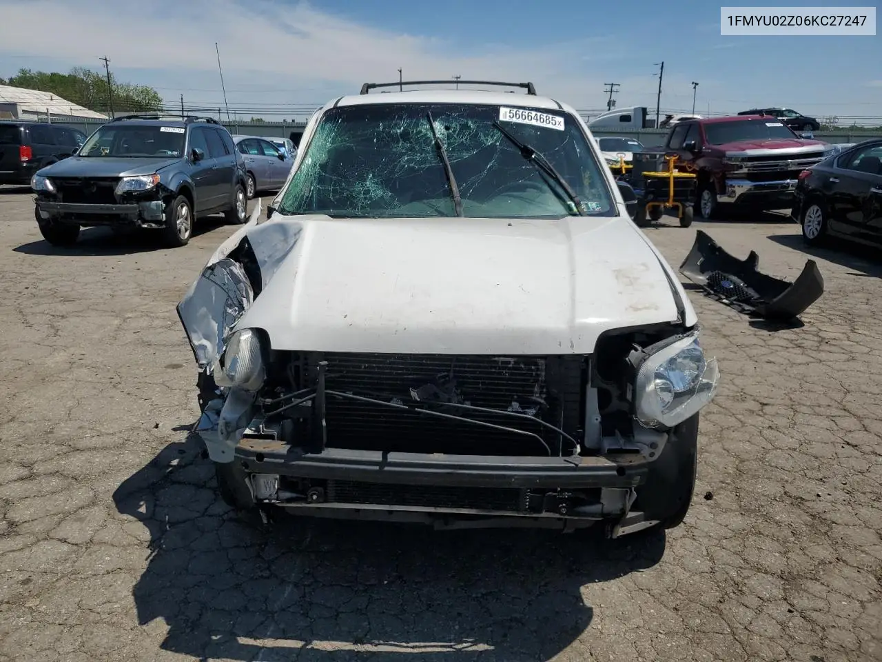 2006 Ford Escape Xls VIN: 1FMYU02Z06KC27247 Lot: 56664685