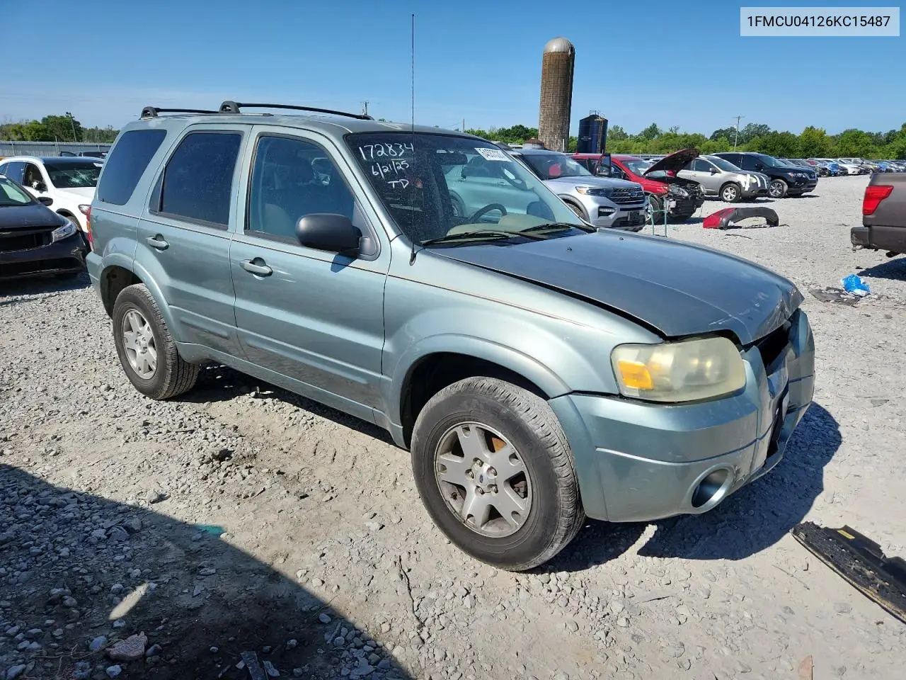 2006 Ford Escape Limited VIN: 1FMCU04126KC15487 Lot: 64687035