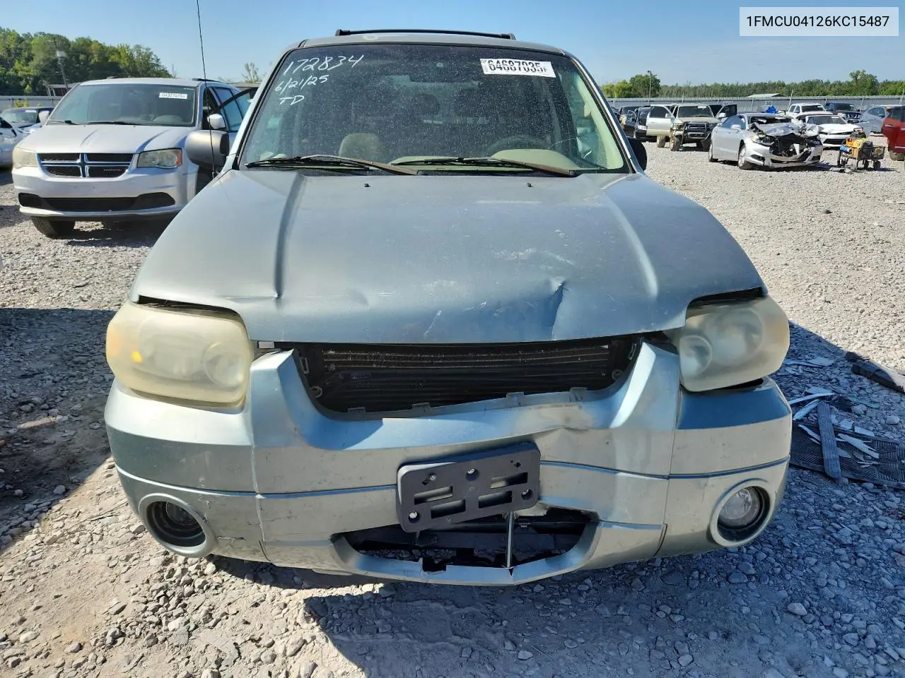 2006 Ford Escape Limited VIN: 1FMCU04126KC15487 Lot: 64687035