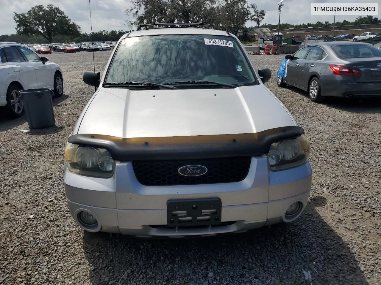 2006 Ford Escape Hev VIN: 1FMCU96H36KA35403 Lot: 65374705