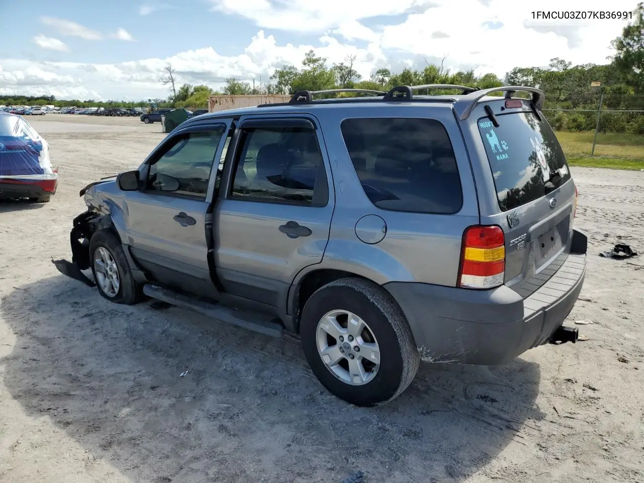 2007 Ford Escape Xlt VIN: 1FMCU03Z07KB36991 Lot: 62746225