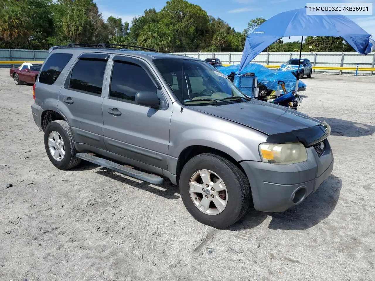2007 Ford Escape Xlt VIN: 1FMCU03Z07KB36991 Lot: 62746225