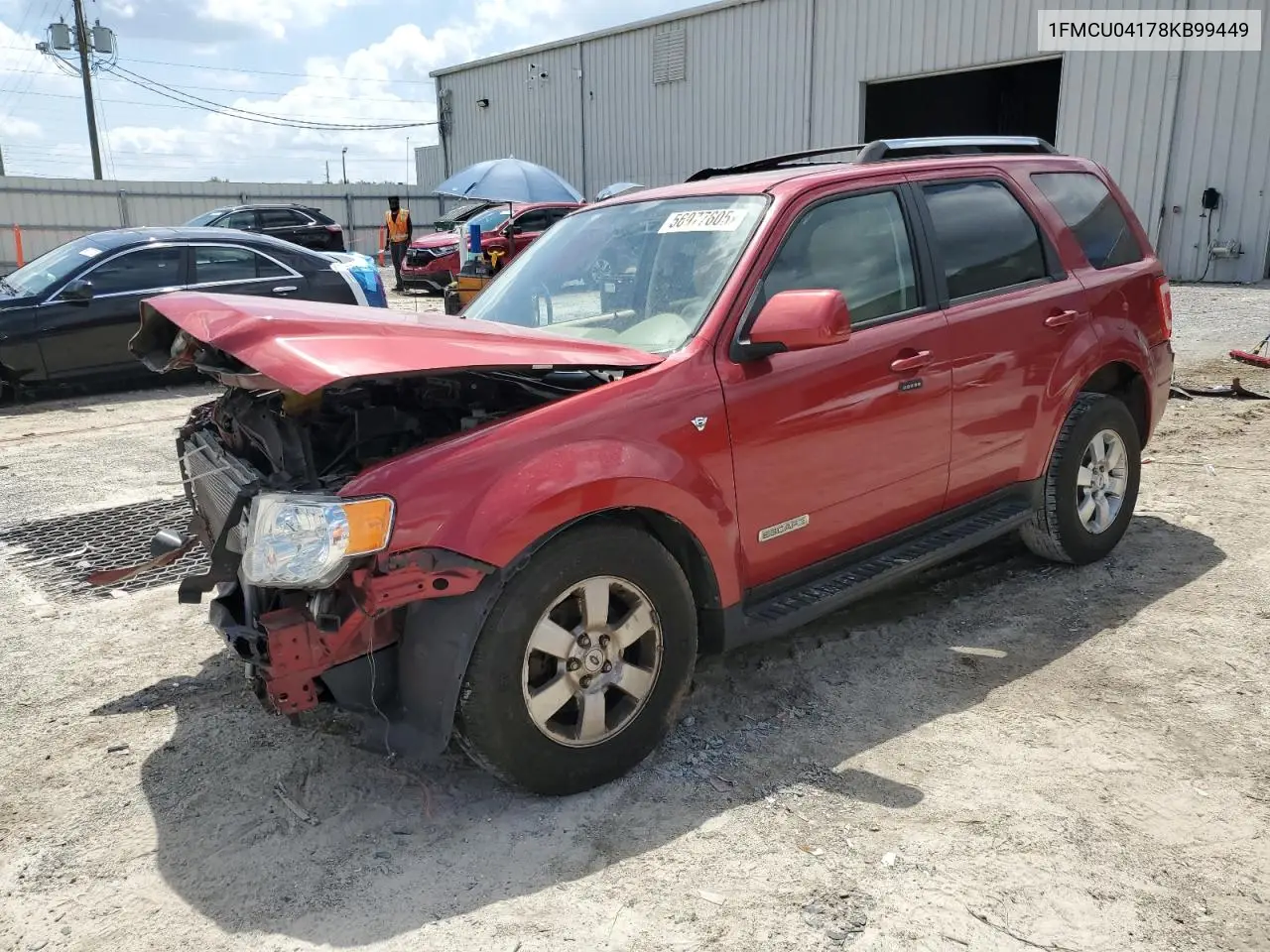 2008 Ford Escape Limited VIN: 1FMCU04178KB99449 Lot: 56977605