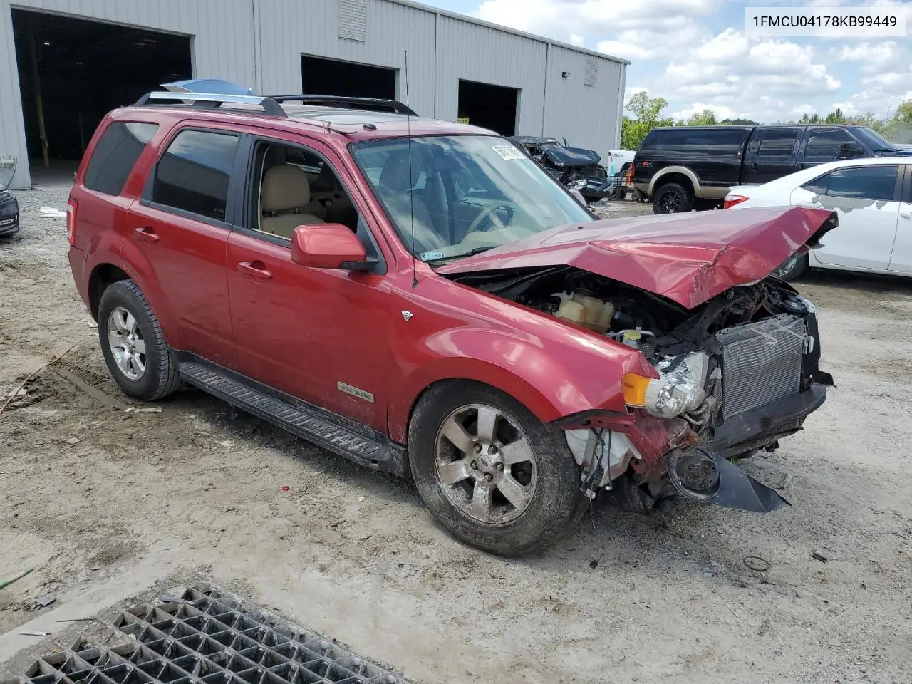 2008 Ford Escape Limited VIN: 1FMCU04178KB99449 Lot: 56977605