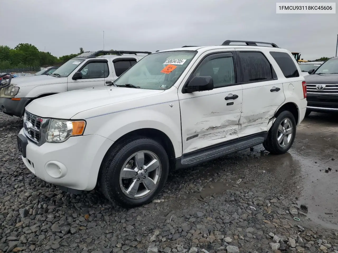 2008 Ford Escape Xlt VIN: 1FMCU93118KC45606 Lot: 58634705