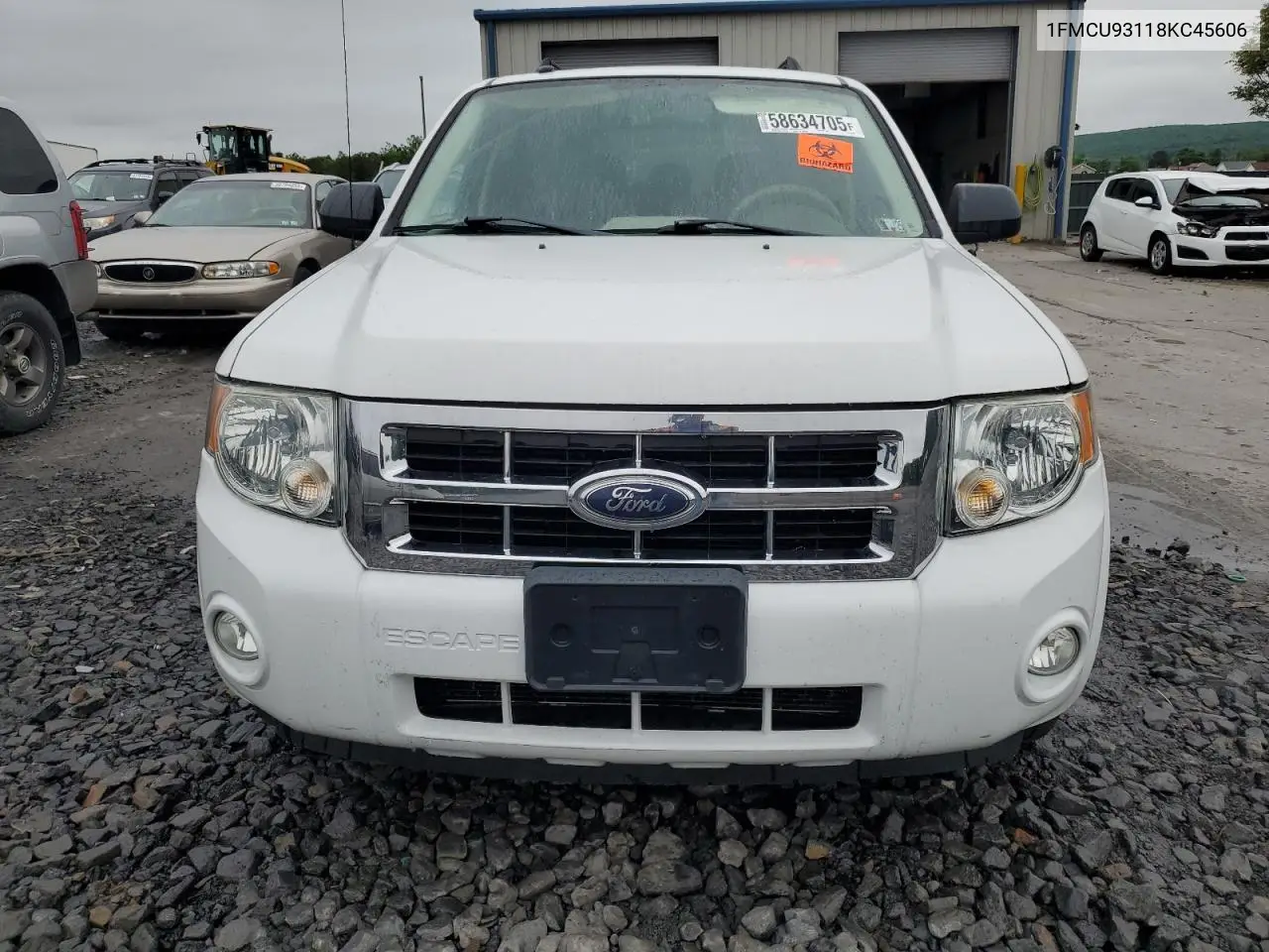 2008 Ford Escape Xlt VIN: 1FMCU93118KC45606 Lot: 58634705