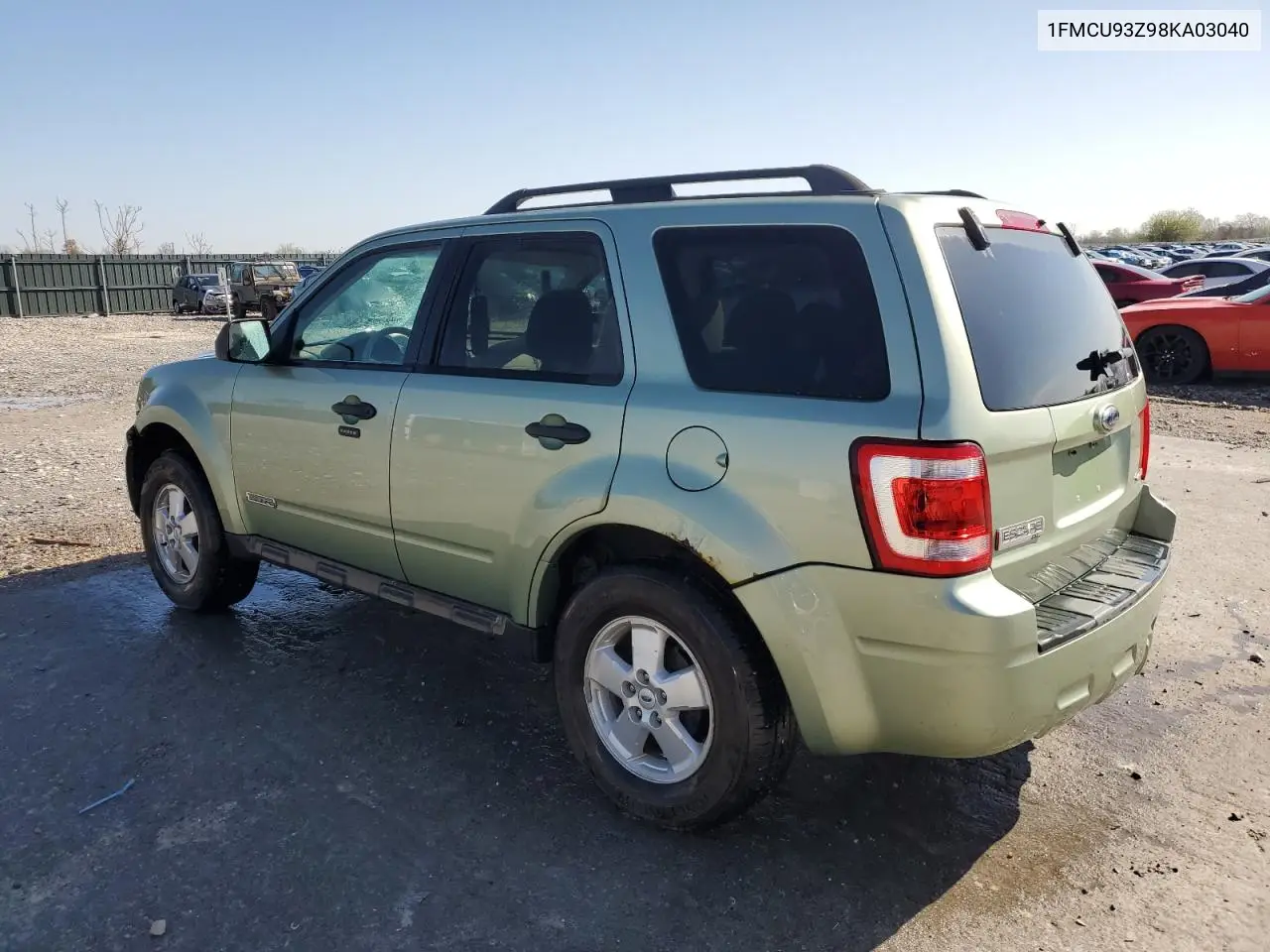 2008 Ford Escape Xlt VIN: 1FMCU93Z98KA03040 Lot: 59620105