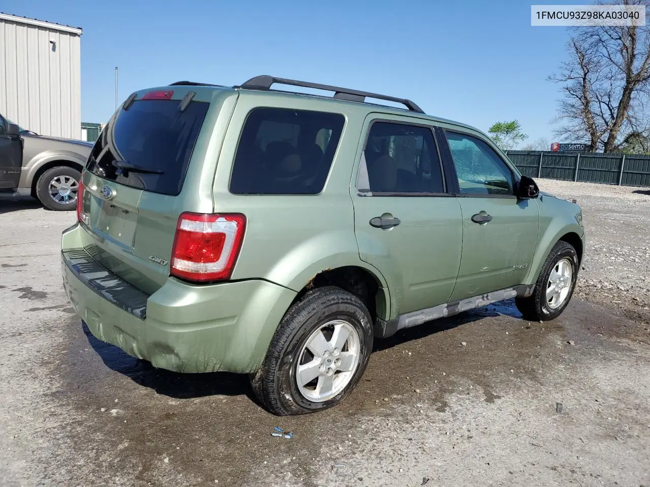 2008 Ford Escape Xlt VIN: 1FMCU93Z98KA03040 Lot: 59620105