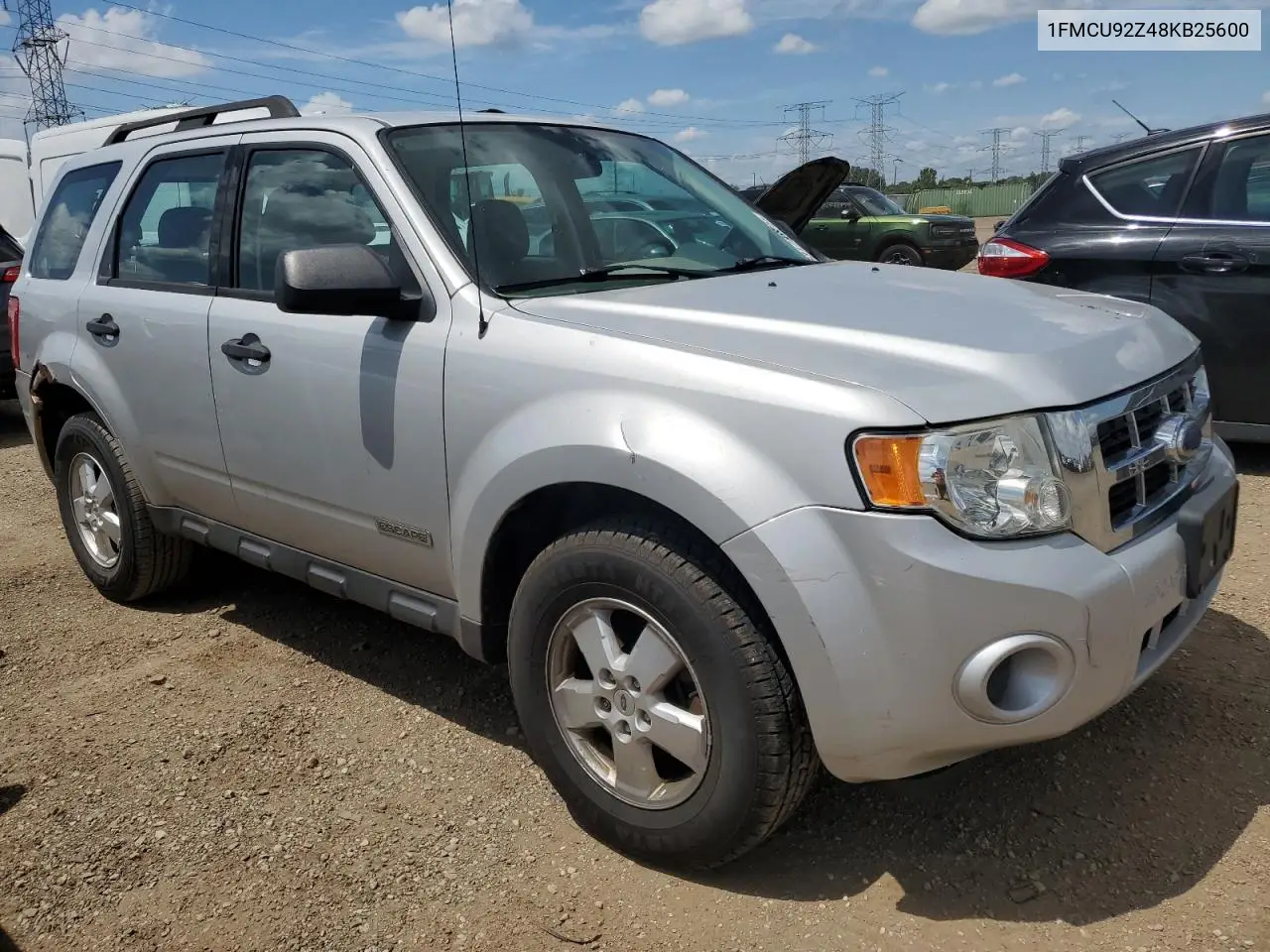 2008 Ford Escape Xls VIN: 1FMCU92Z48KB25600 Lot: 63178825