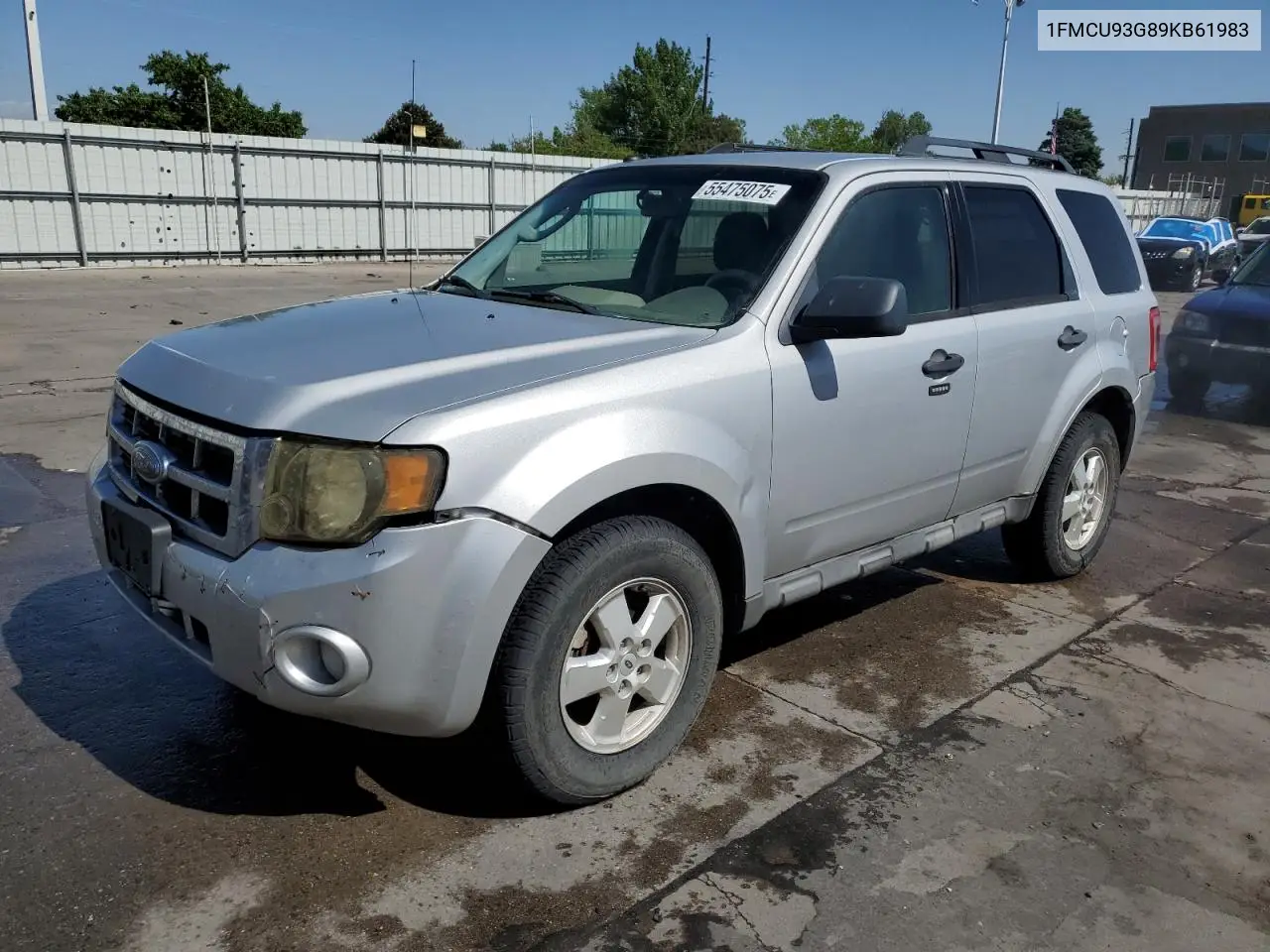 2009 Ford Escape Xlt VIN: 1FMCU93G89KB61983 Lot: 55475075