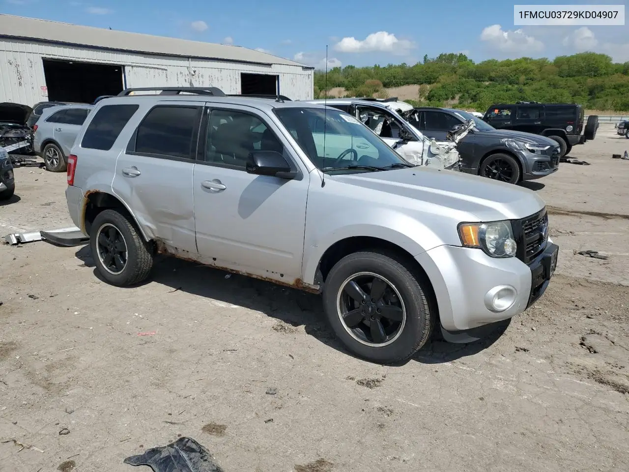 2009 Ford Escape Xlt VIN: 1FMCU03729KD04907 Lot: 56652435