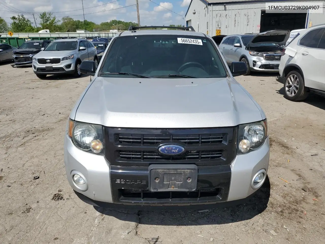 2009 Ford Escape Xlt VIN: 1FMCU03729KD04907 Lot: 56652435