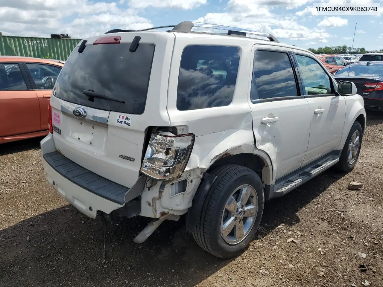 2009 Ford Escape Limited VIN: 1FMCU94GX9KB63748 Lot: 62128665