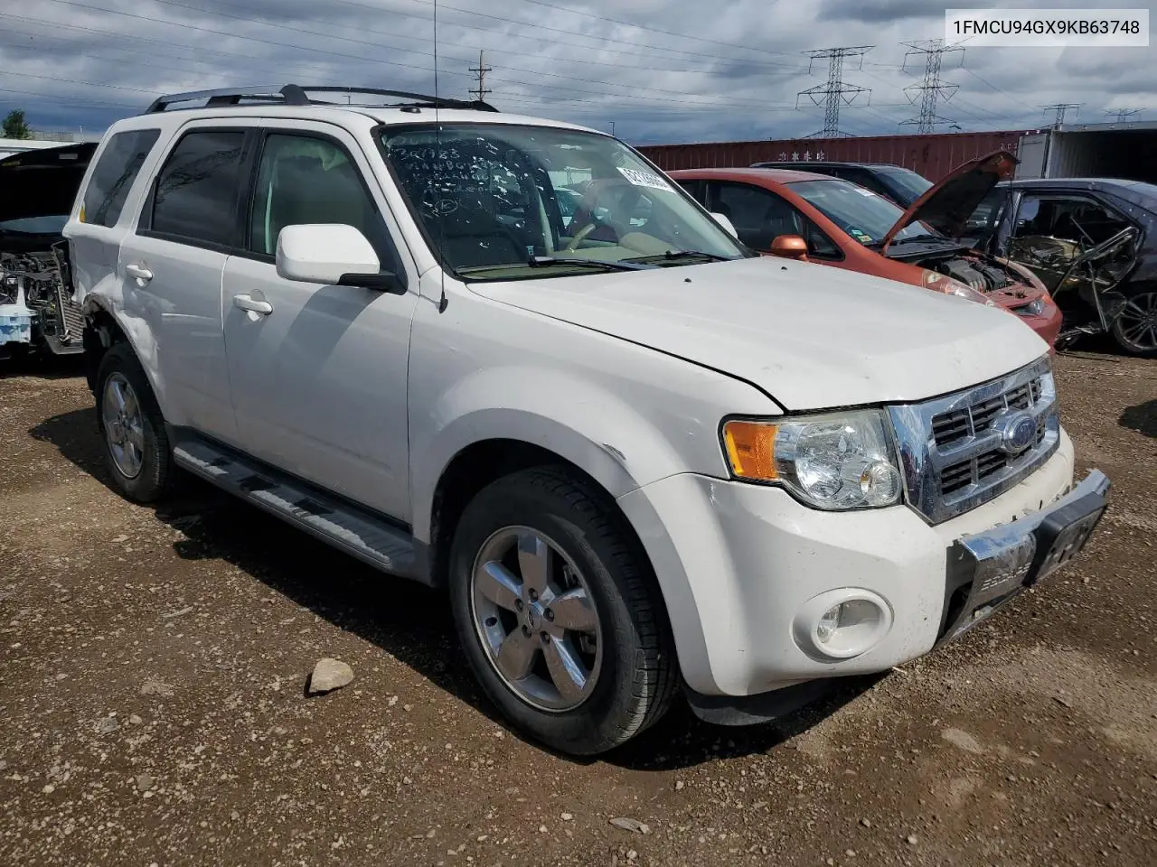 2009 Ford Escape Limited VIN: 1FMCU94GX9KB63748 Lot: 62128665