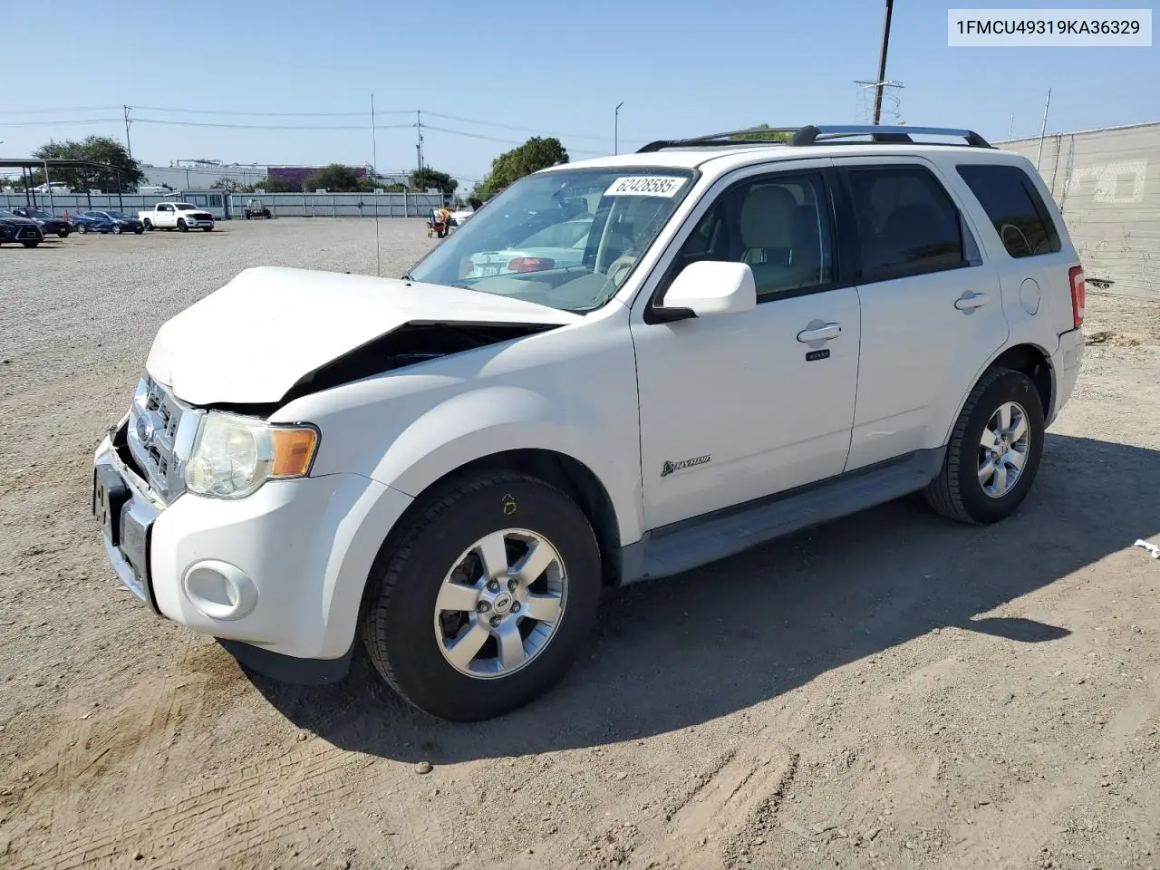 2009 Ford Escape Hybrid VIN: 1FMCU49319KA36329 Lot: 62428585