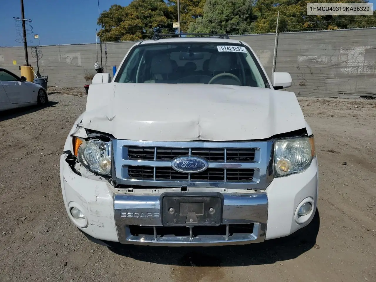 2009 Ford Escape Hybrid VIN: 1FMCU49319KA36329 Lot: 62428585