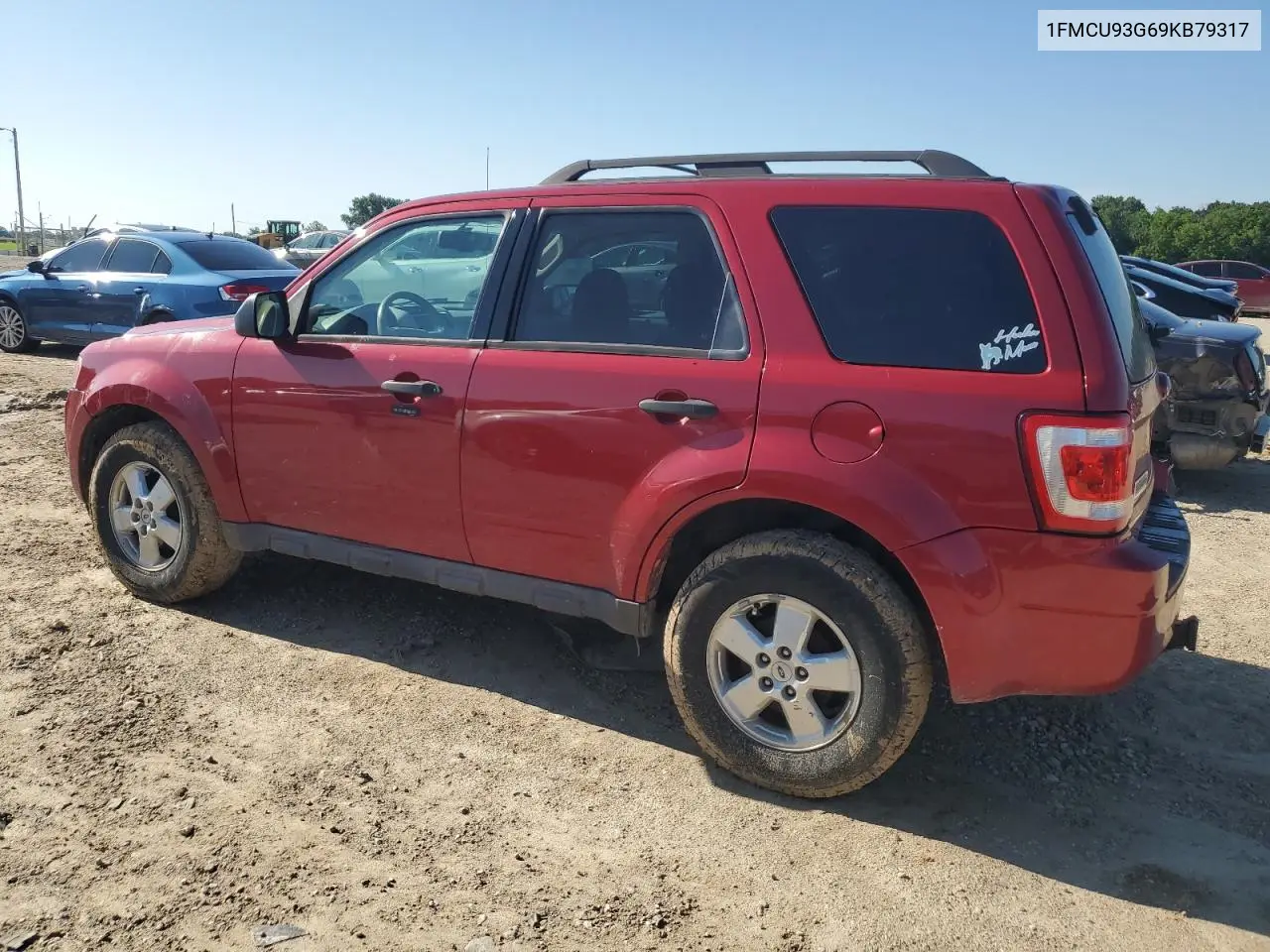 2009 Ford Escape Xlt VIN: 1FMCU93G69KB79317 Lot: 62777615