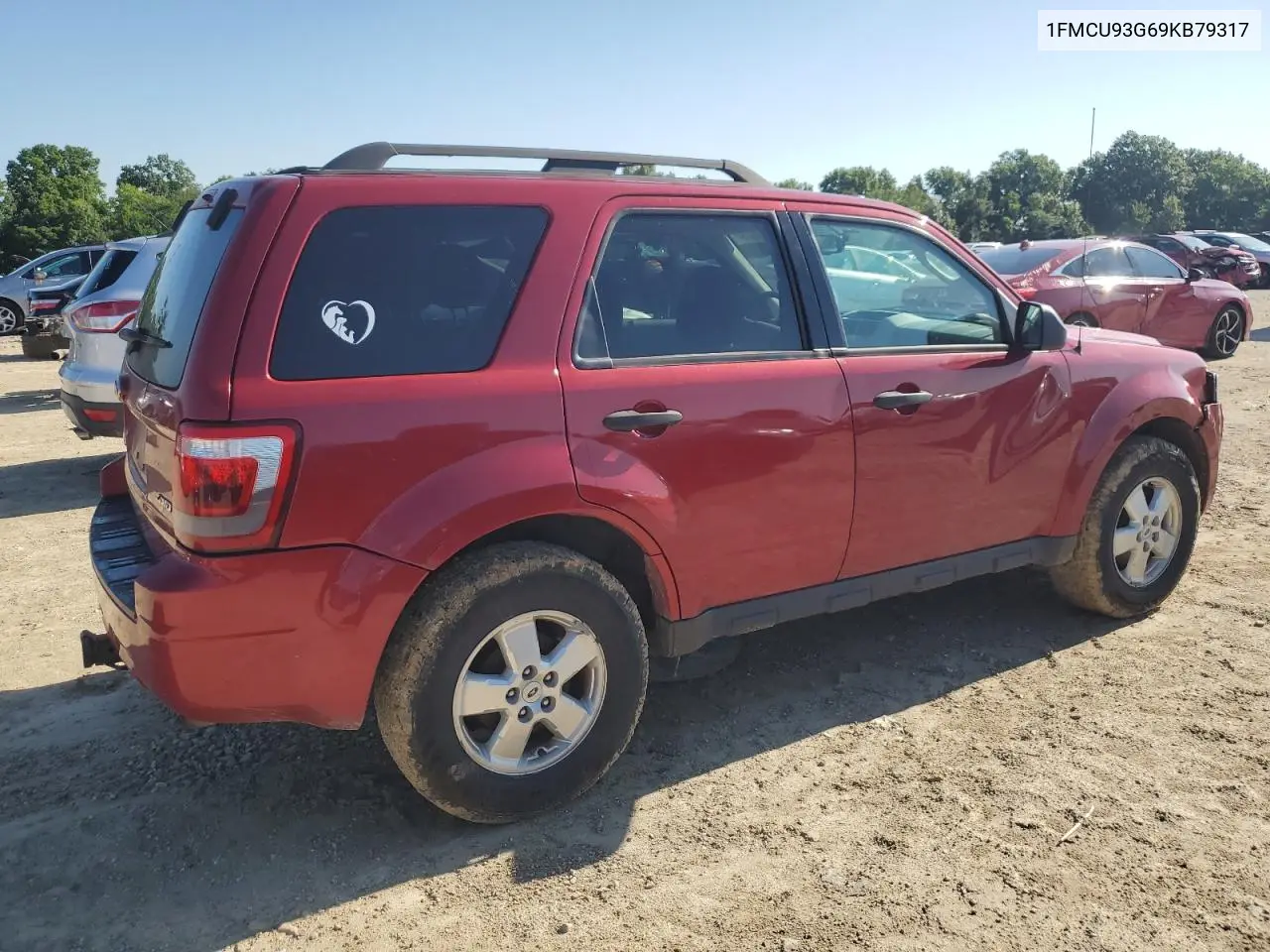 2009 Ford Escape Xlt VIN: 1FMCU93G69KB79317 Lot: 62777615