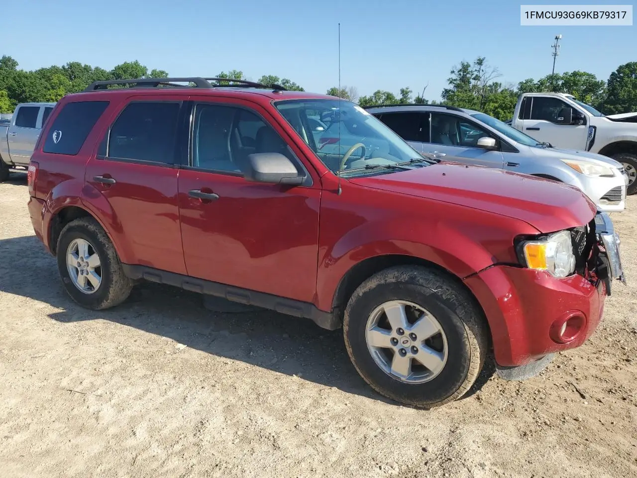 2009 Ford Escape Xlt VIN: 1FMCU93G69KB79317 Lot: 62777615