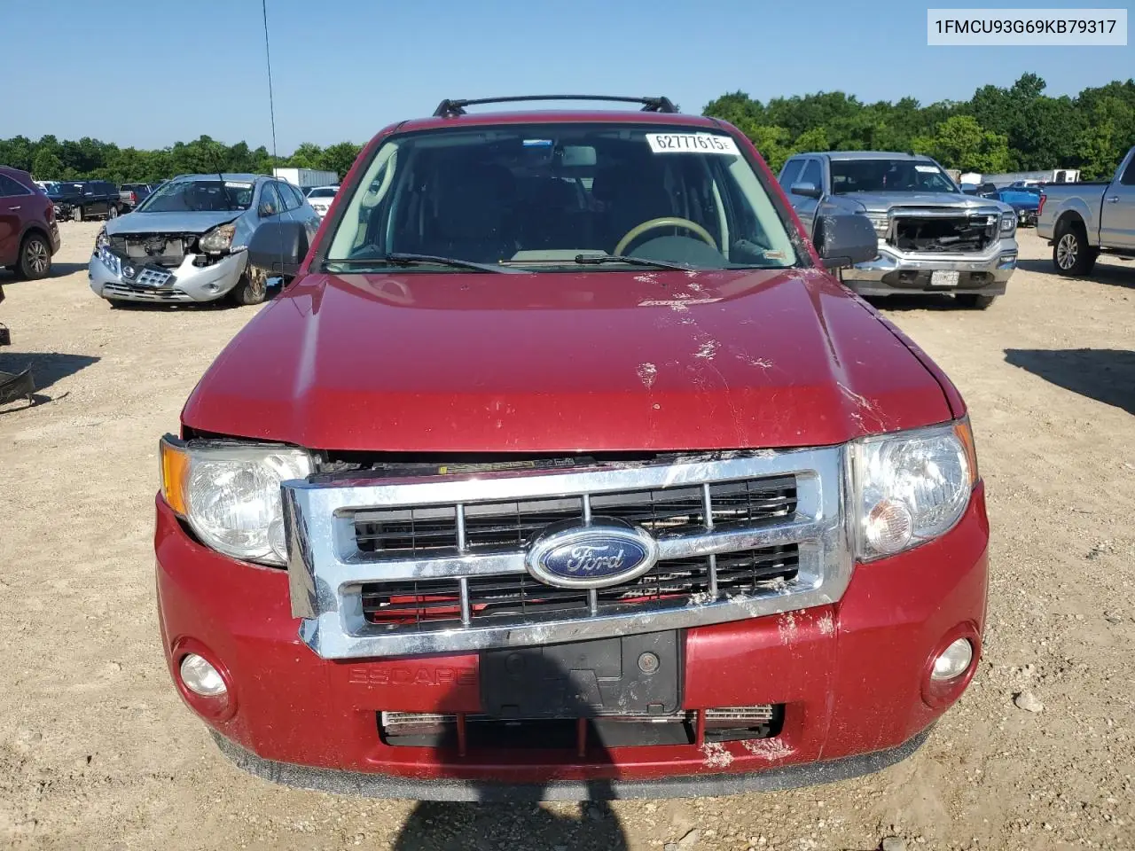 2009 Ford Escape Xlt VIN: 1FMCU93G69KB79317 Lot: 62777615