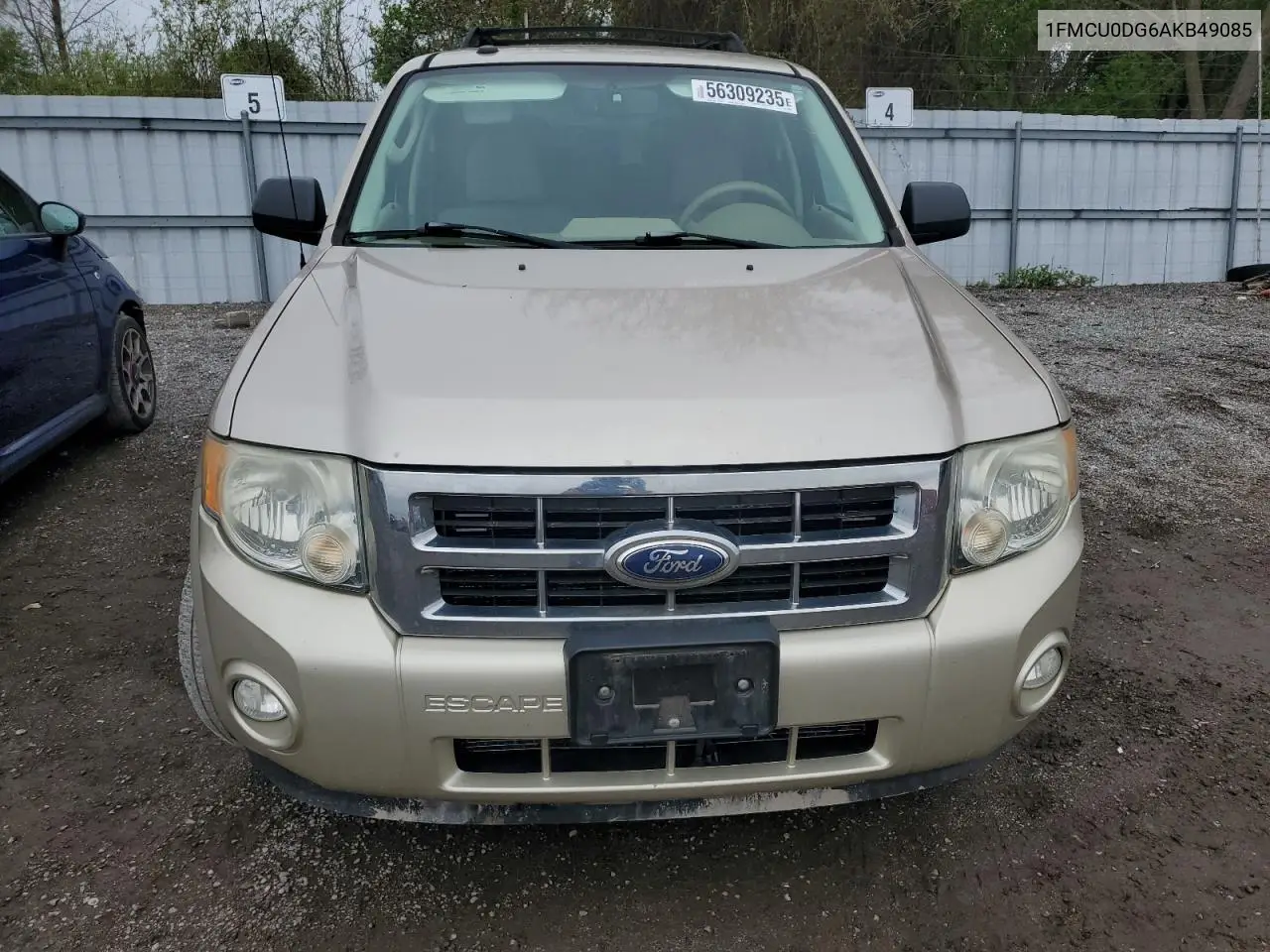 2010 Ford Escape Xlt VIN: 1FMCU0DG6AKB49085 Lot: 56309235