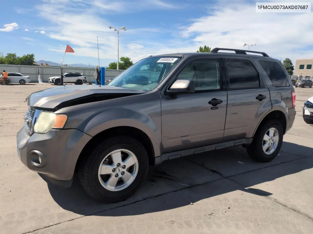 2010 Ford Escape Xlt VIN: 1FMCU0D73AKD07687 Lot: 56988525