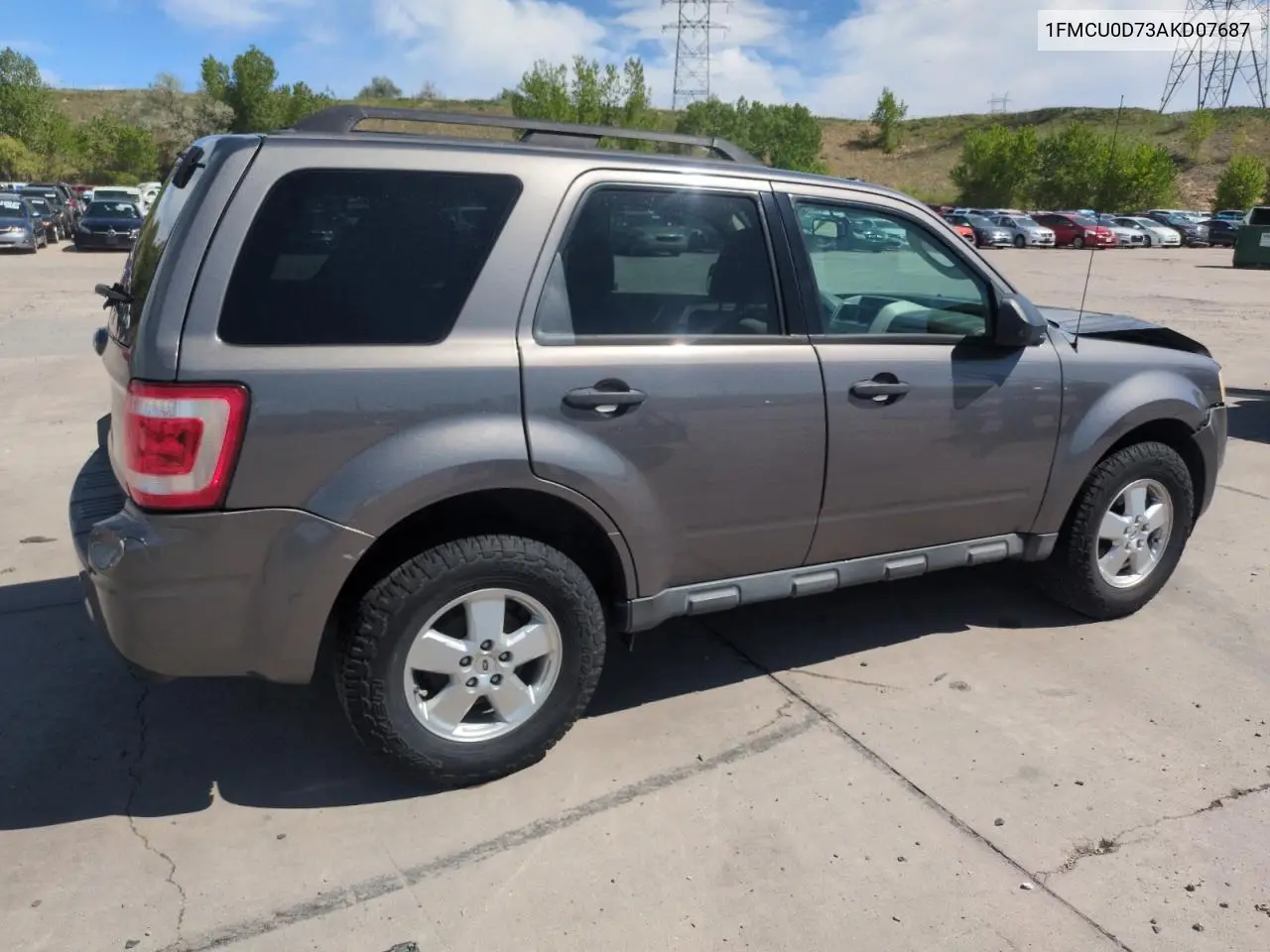 2010 Ford Escape Xlt VIN: 1FMCU0D73AKD07687 Lot: 56988525