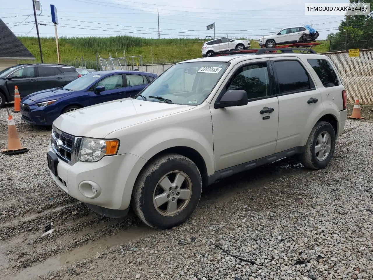 2010 Ford Escape Xlt VIN: 1FMCU0D7XAKA34487 Lot: 62850865