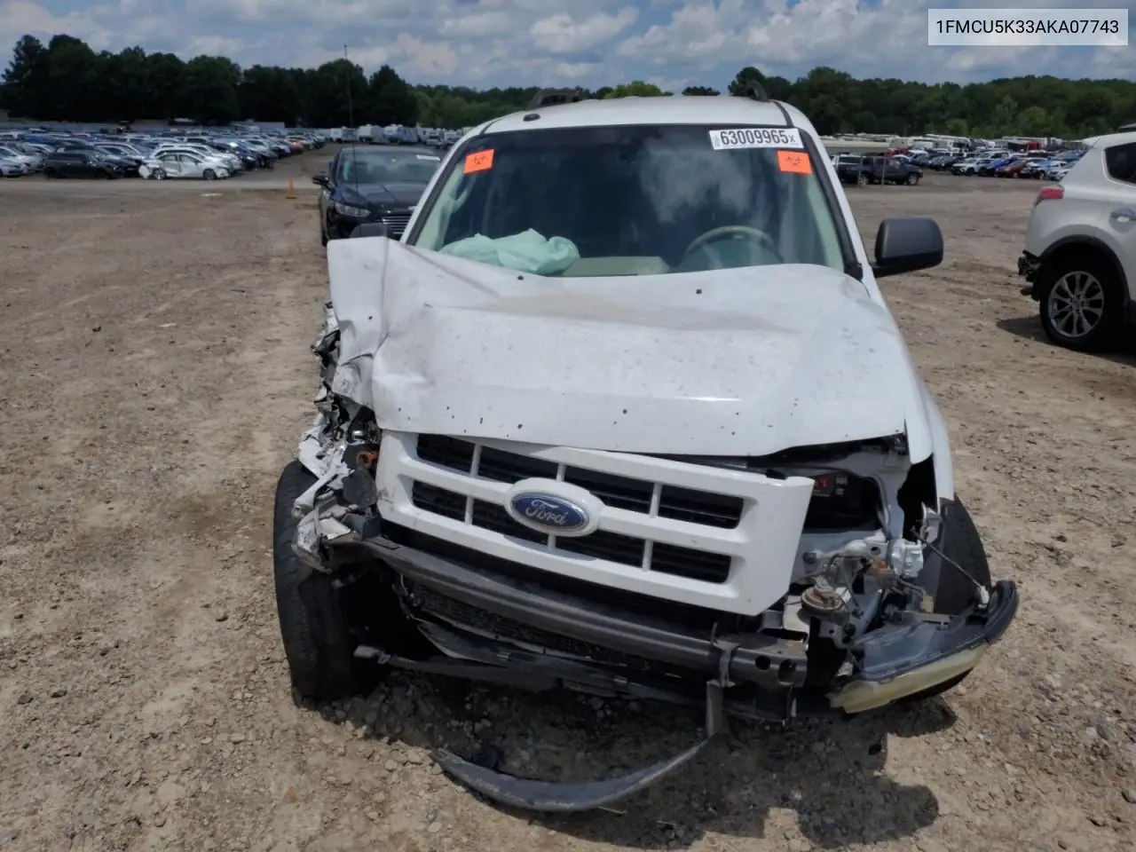2010 Ford Escape Hybrid VIN: 1FMCU5K33AKA07743 Lot: 63009965