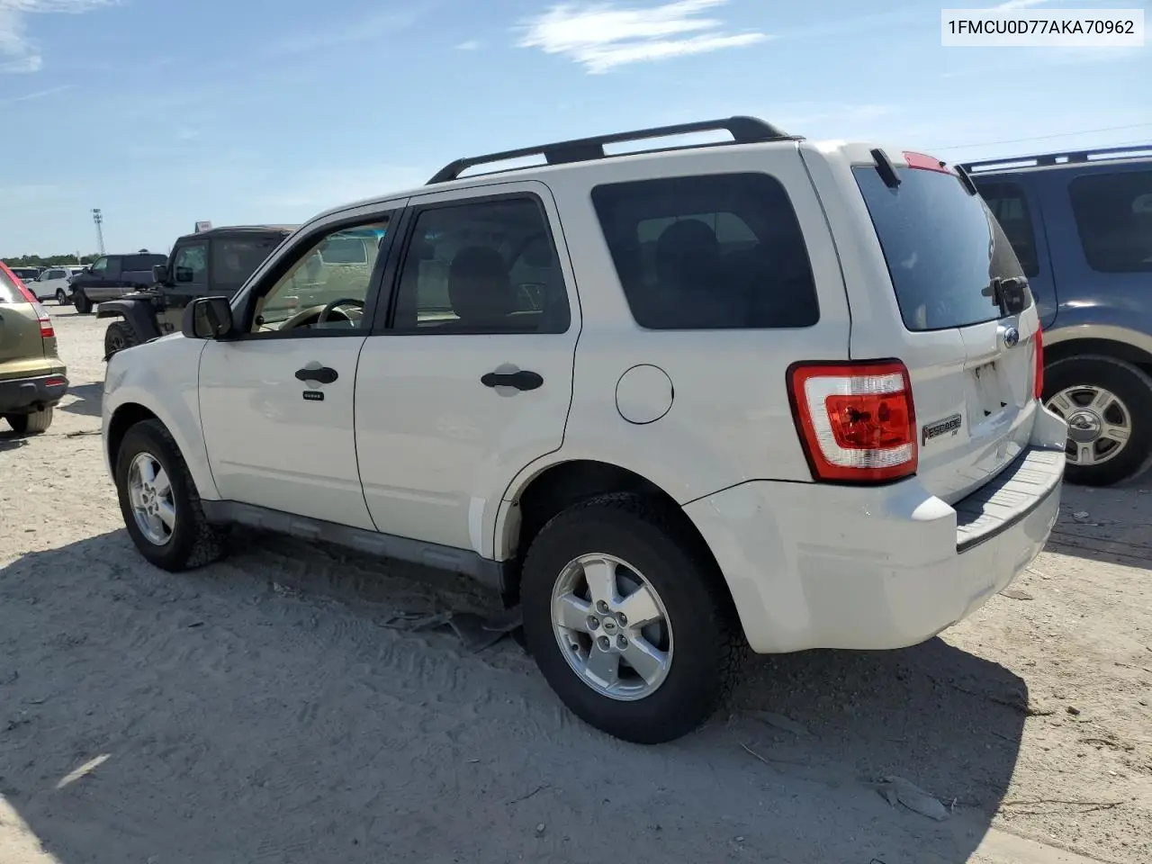 2010 Ford Escape Xlt VIN: 1FMCU0D77AKA70962 Lot: 63024185