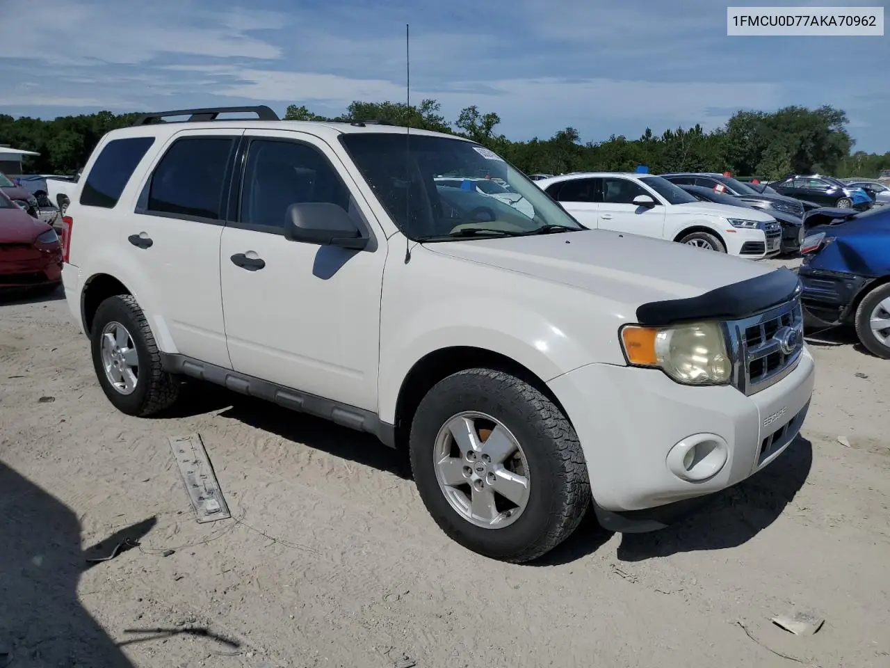 2010 Ford Escape Xlt VIN: 1FMCU0D77AKA70962 Lot: 63024185