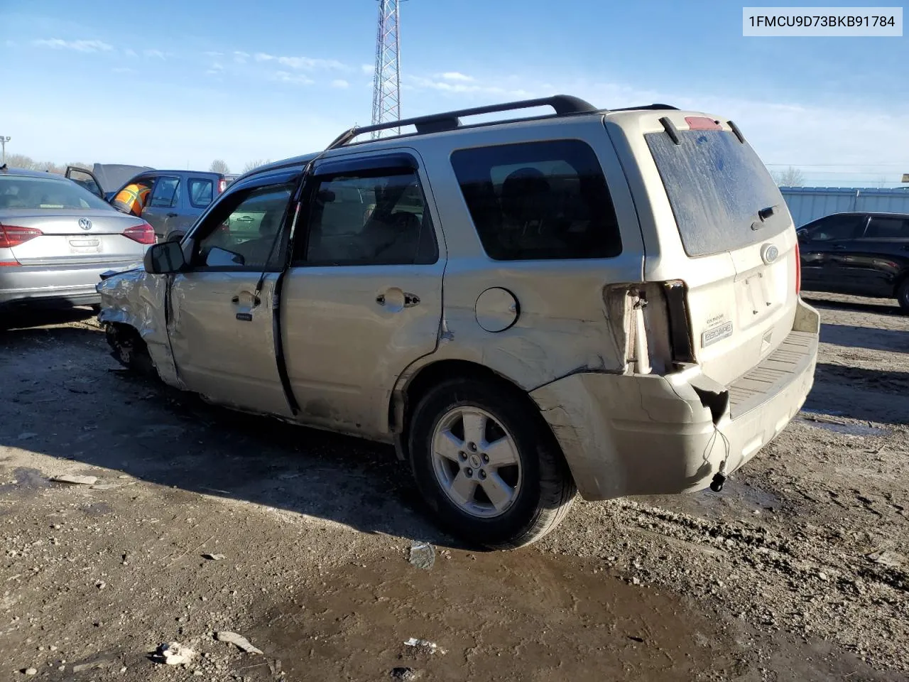 2011 Ford Escape Xlt VIN: 1FMCU9D73BKB91784 Lot: 42897035