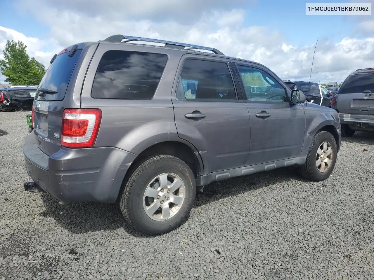 2011 Ford Escape Limited VIN: 1FMCU0EG1BKB79062 Lot: 55967225
