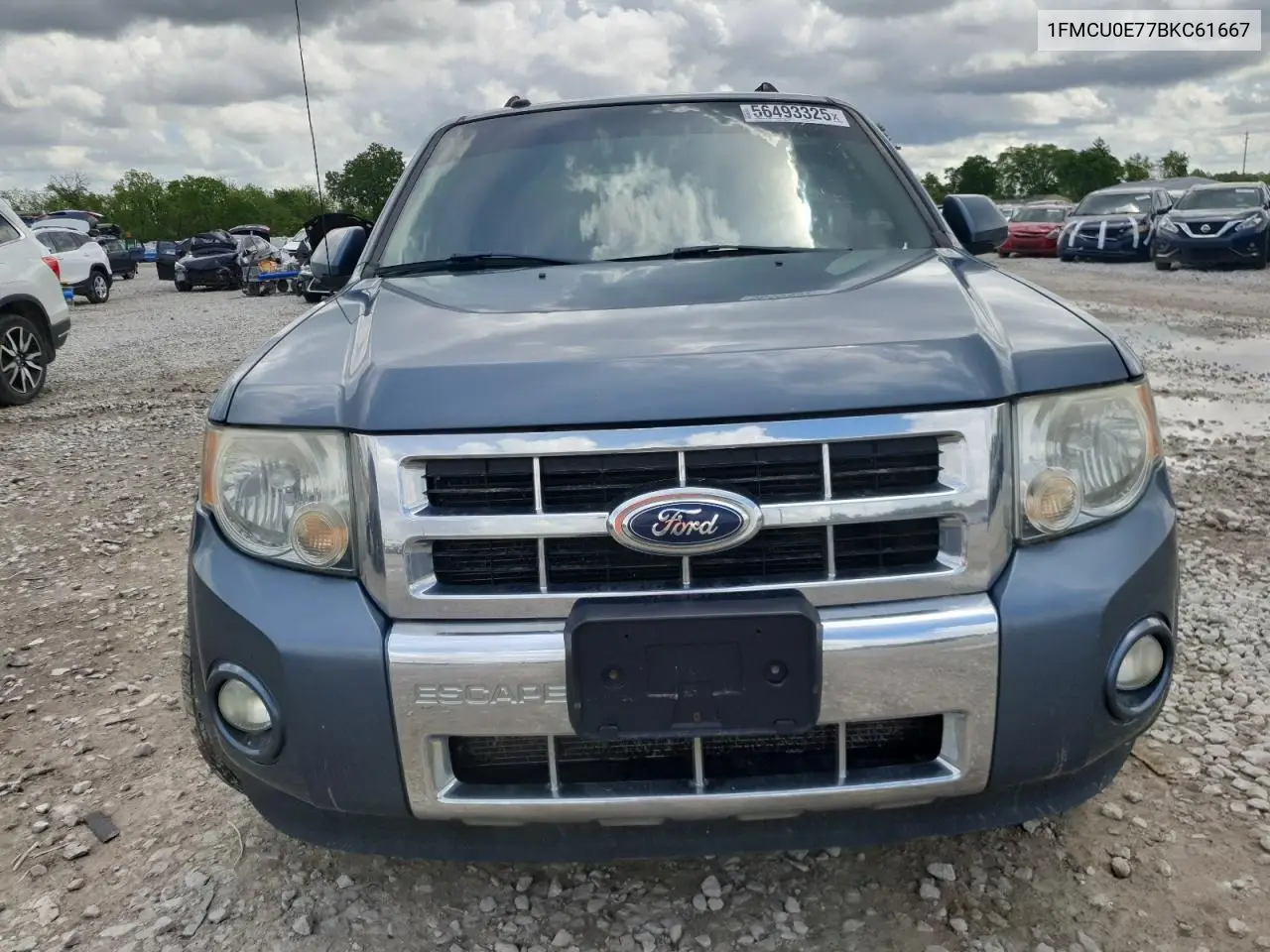 2011 Ford Escape Limited VIN: 1FMCU0E77BKC61667 Lot: 56493325