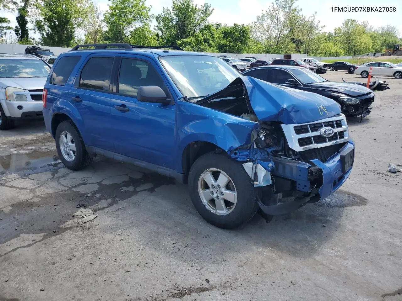 2011 Ford Escape Xlt VIN: 1FMCU9D7XBKA27058 Lot: 57091775
